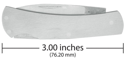 Case Knives Brushed Stainless Steel Executive Lockback Knife