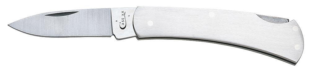 Case Knives Brushed Stainless Steel Executive Lockback Knife