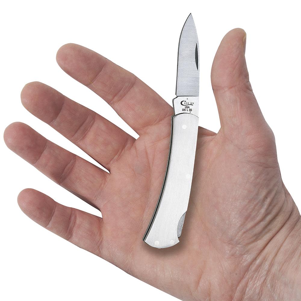 Case Knives Brushed Stainless Steel Executive Lockback Knife