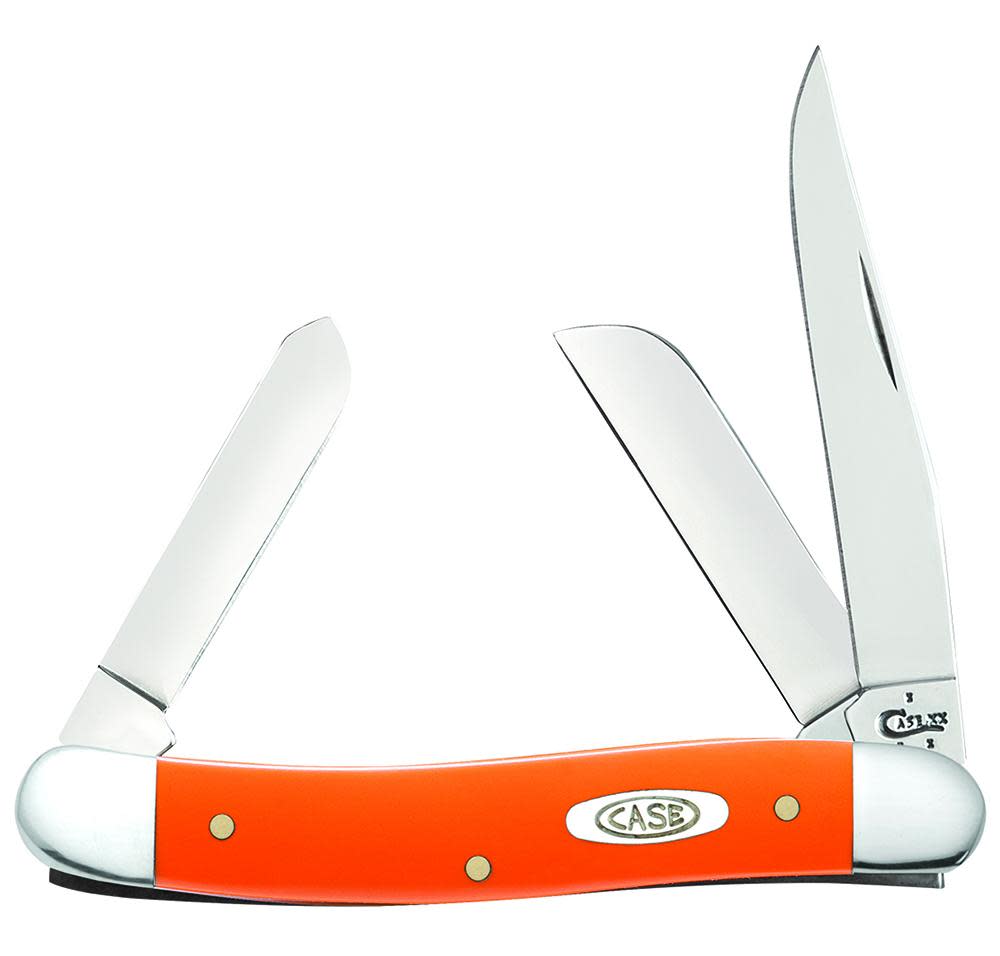 Case Knives Smooth Orange Synthetic Medium Stockman Knife