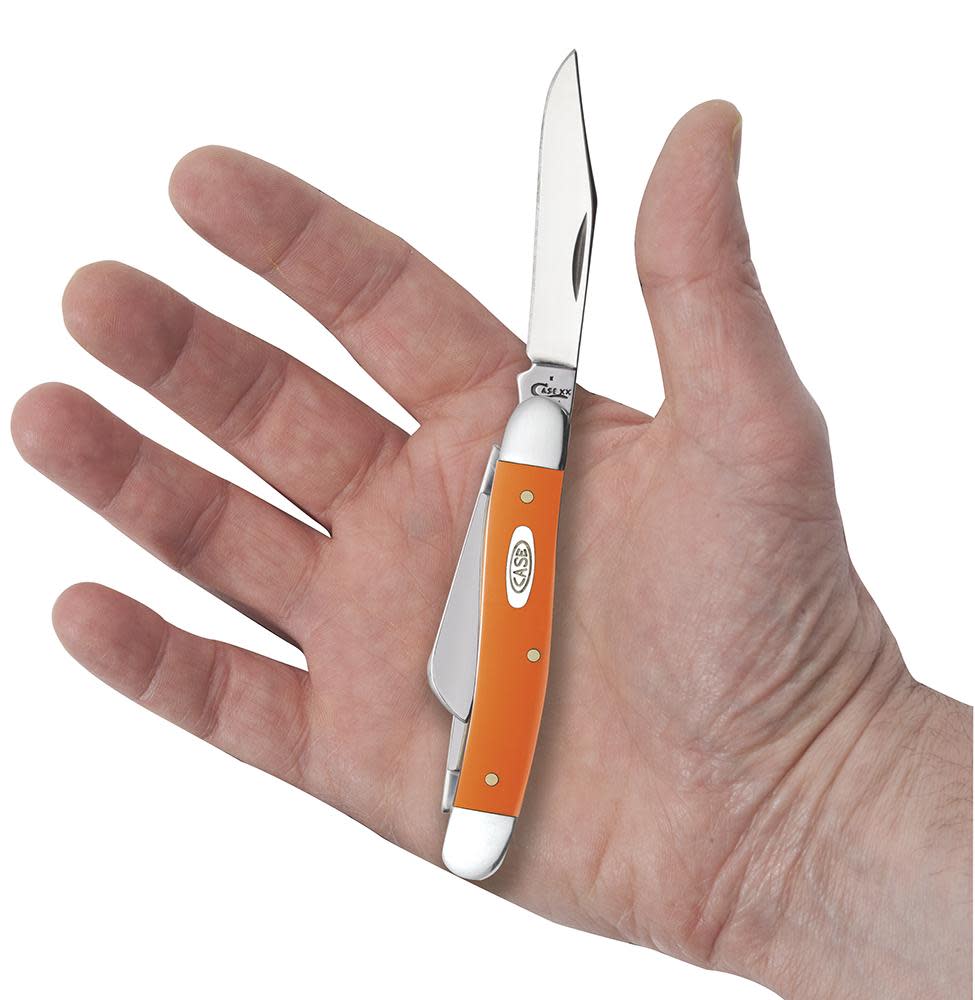 Case Knives Smooth Orange Synthetic Medium Stockman Knife