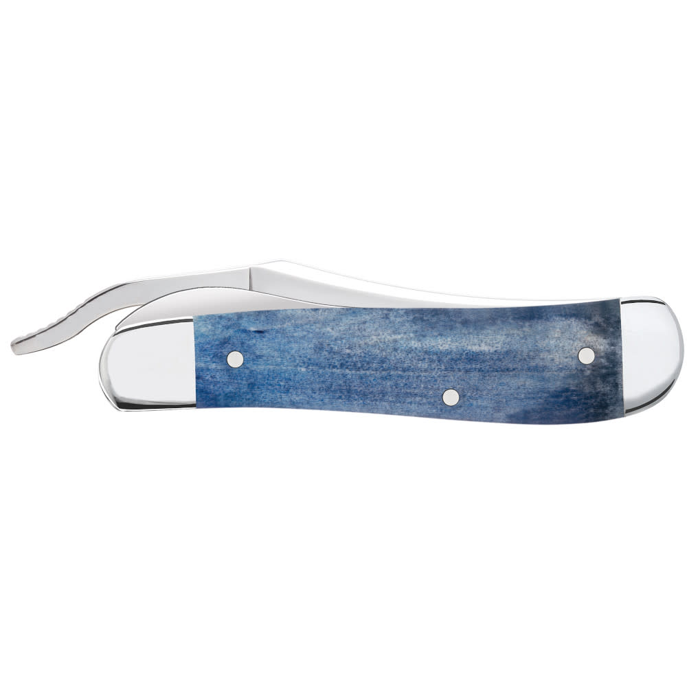 Case Knives John Wayne Embellished Smooth Navy Blue Bone RussLock®