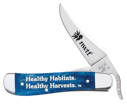 Case Knives NWTF Embellished Smooth Navy Blue Bone RussLock®
