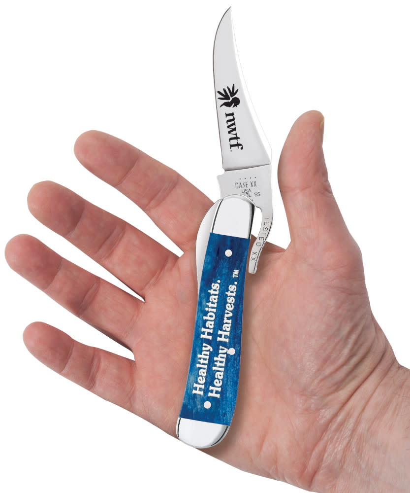 Case Knives NWTF Embellished Smooth Navy Blue Bone RussLock®