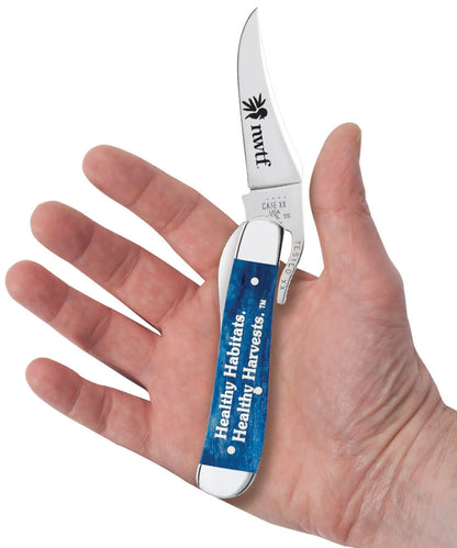 Case Knives NWTF Embellished Smooth Navy Blue Bone RussLock®
