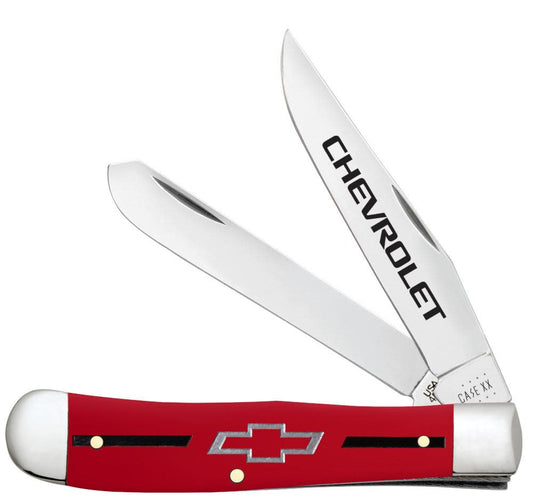 Case Knives Chevrolet® Embellished Smooth Red Synthetic Trapper Knife
