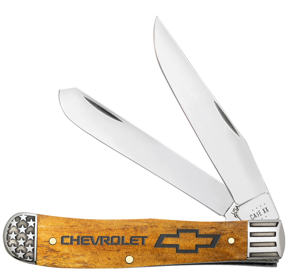 Case Knives Chevrolet® Embellished Smooth Antique Bone Trapper
