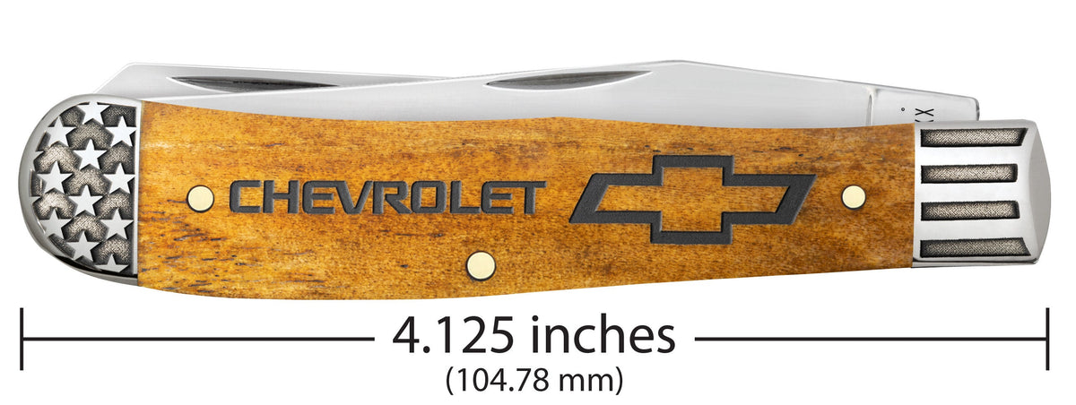 Case Knives Chevrolet® Embellished Smooth Antique Bone Trapper
