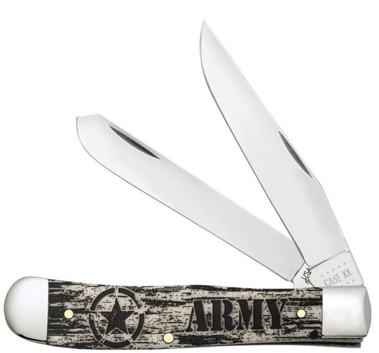 Case Knives U.S. Army Smooth Natural Bone Trapper Knife
