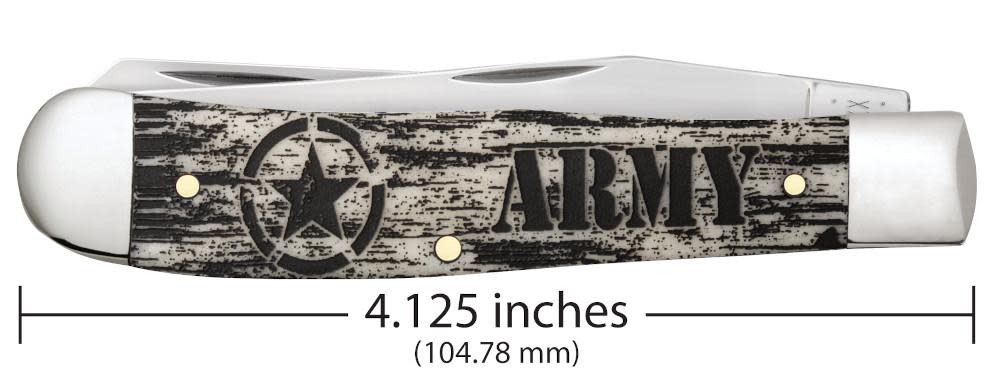 Case Knives U.S. Army Smooth Natural Bone Trapper Knife