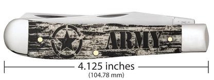 Case Knives U.S. Army Smooth Natural Bone Trapper Knife