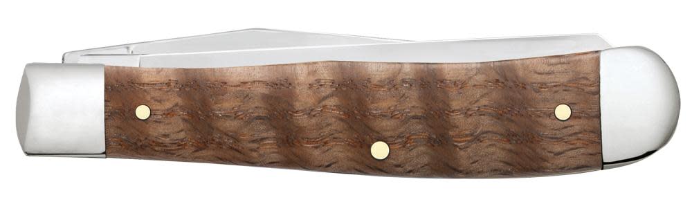 Case Knives John Wayne Smooth Curly Oak Trapper Knife