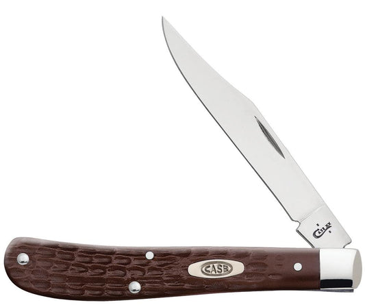 Case Knives Brown Synthetic Slimline Trapper Knife