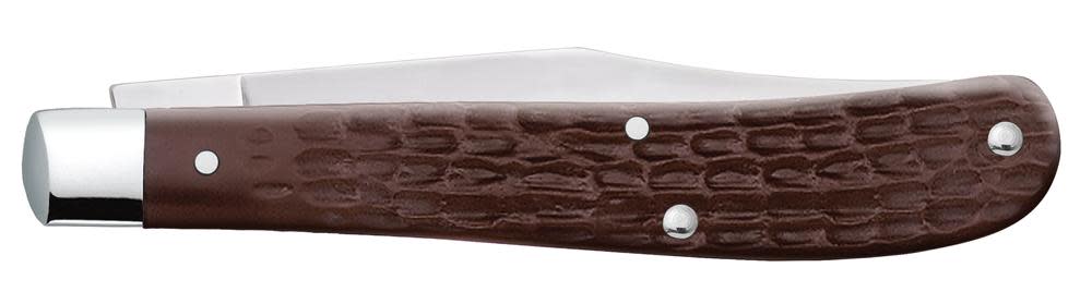 Case Knives Brown Synthetic Slimline Trapper Knife