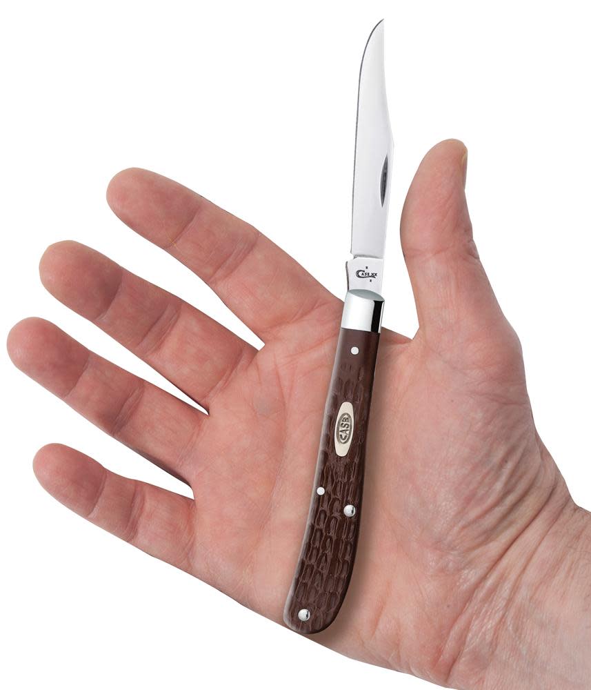 Case Knives Brown Synthetic Slimline Trapper Knife