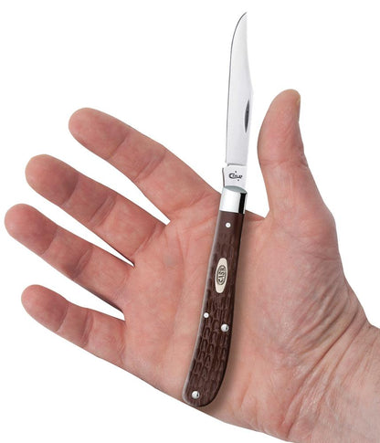 Case Knives Brown Synthetic Slimline Trapper Knife