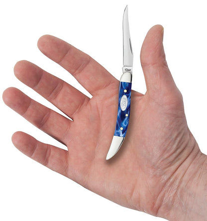 Case Knives Blue Pearl Kirinite® Small Texas Toothpick Knife