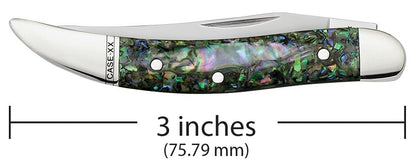 Case Knives Abalone Small Texas Toothpick Knife