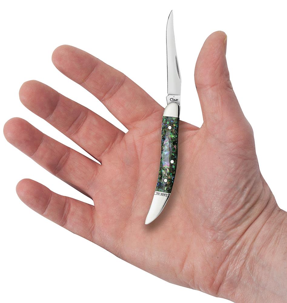 Case Knives Abalone Small Texas Toothpick Knife