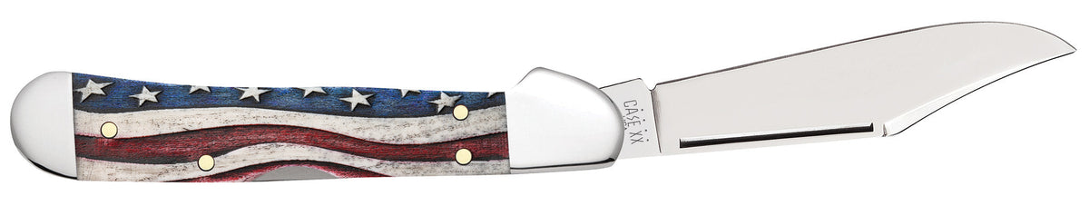 Case Knives Star Spangled Smooth Natural Bone Mini CopperLock® Knife