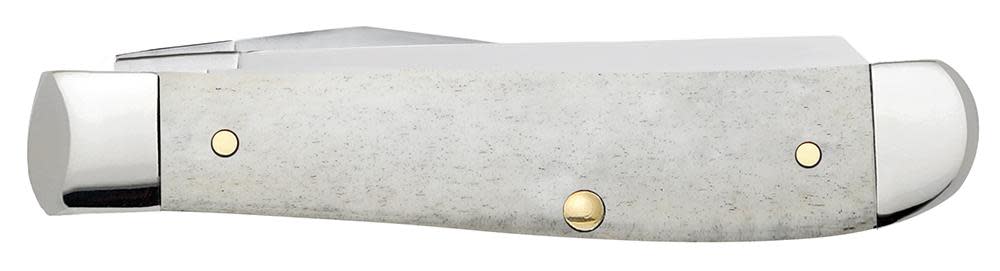 Case Knives Star Spangled Smooth Natural Bone Mini Trapper Knife