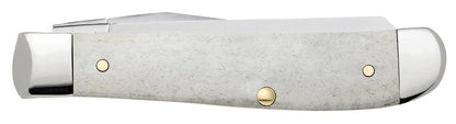 Case Knives Star Spangled Smooth Natural Bone Mini Trapper Knife