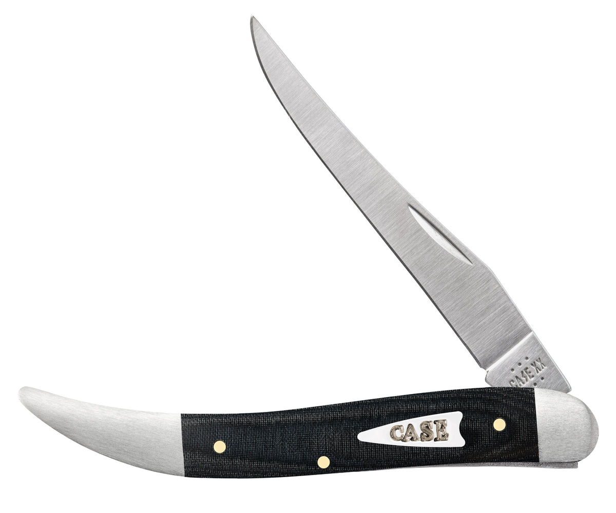 Case Knives Smooth Black Micarta® Medium Texas Toothpick
