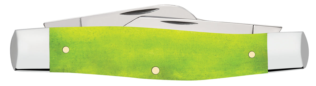 Case Knives C. Platts' Sons® Smooth Lime Green Bone Large Stockman