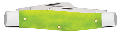 Case Knives C. Platts' Sons® Smooth Lime Green Bone Large Stockman