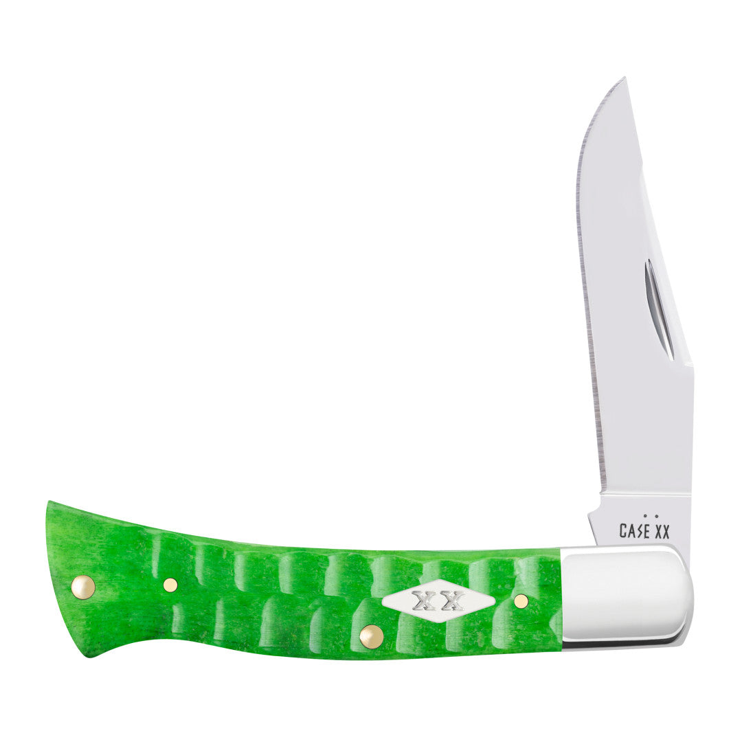 Case Knives Gator Jigged Bright Green Bone Case Axe Handle®