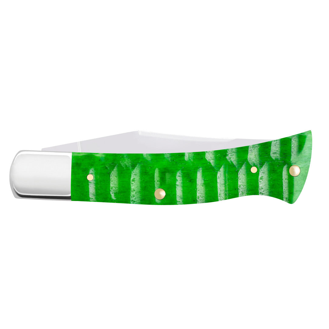Case Knives Gator Jigged Bright Green Bone Case Axe Handle®