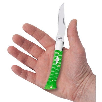 Case Knives Gator Jigged Bright Green Bone Case Axe Handle®