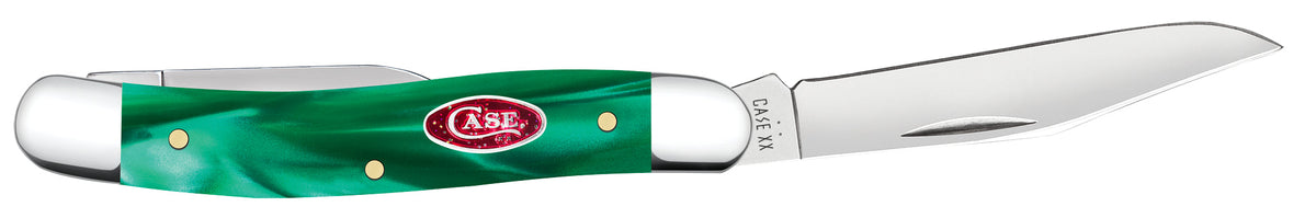 Case Knives Smooth Green Pearl Kirinite® Medium Pen