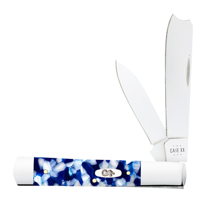 Case Knives Smooth Blue Crackle Kirinite® Razor
