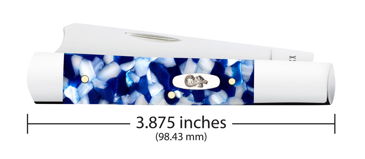 Case Knives Smooth Blue Crackle Kirinite® Razor