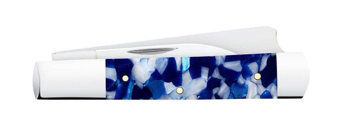 Case Knives Smooth Blue Crackle Kirinite® Razor