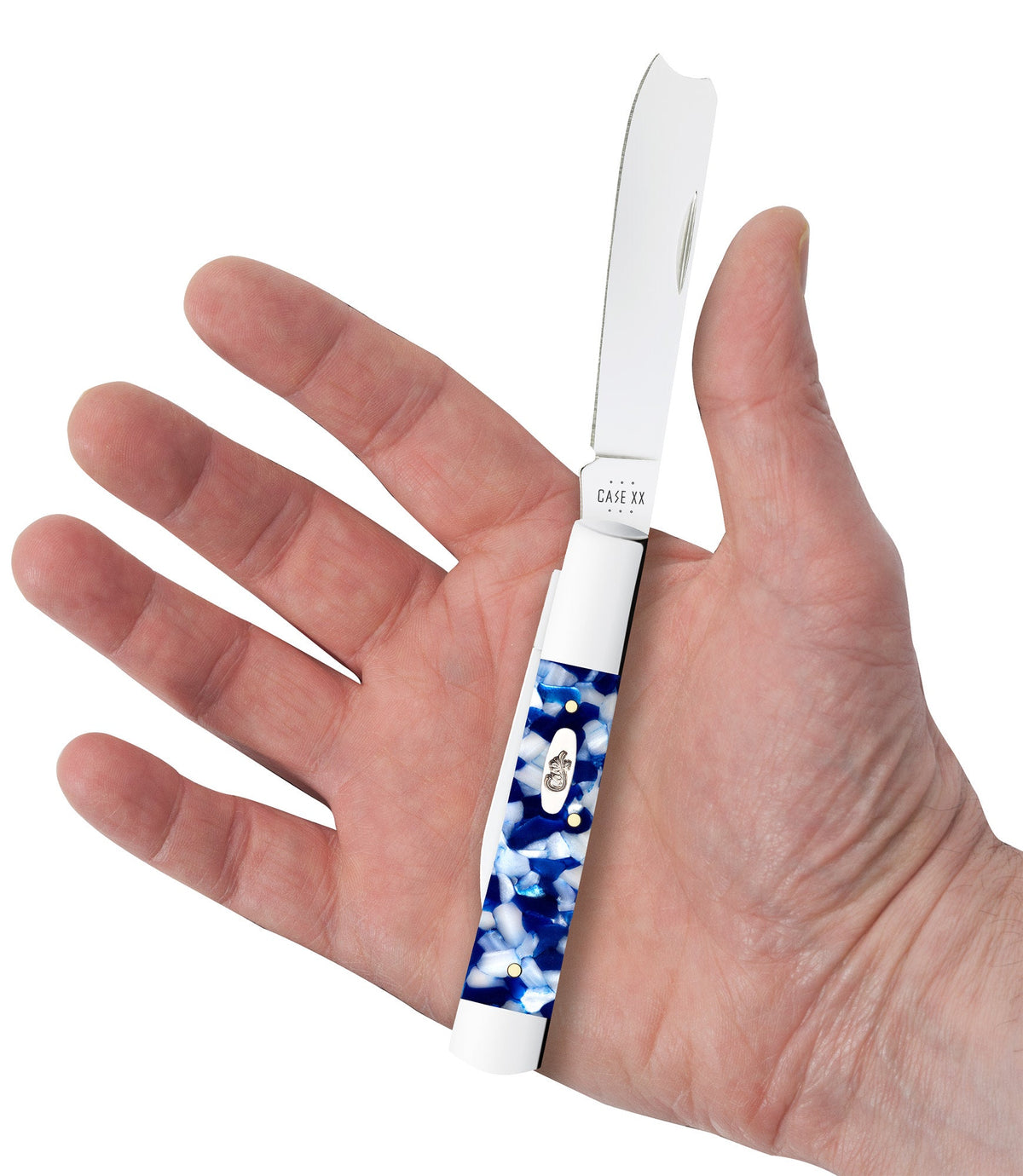 Case Knives Smooth Blue Crackle Kirinite® Razor