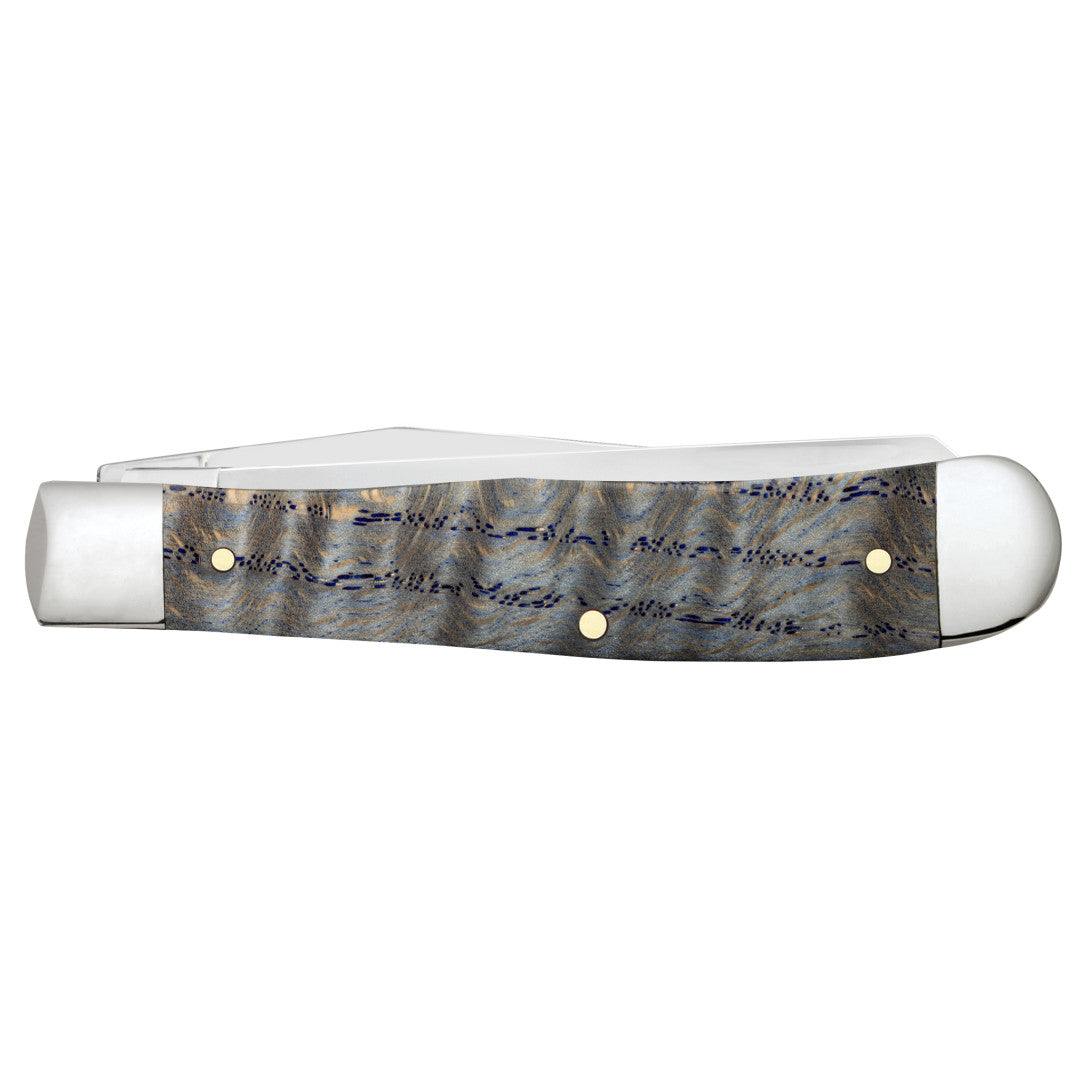 Case Knives Smooth Blue Curly Oak Trapper