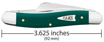 Case Knives Smooth Spruce Green Synthetic Medium Stockman