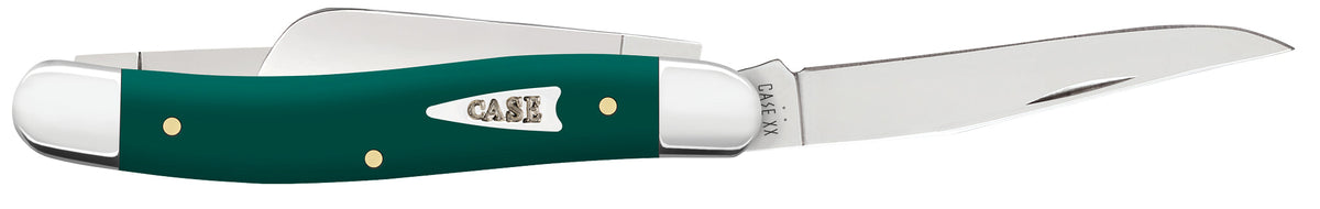 Case Knives Smooth Spruce Green Synthetic Medium Stockman