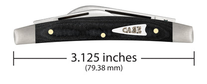 Case Knives Smooth Black Micarta® Small Congress