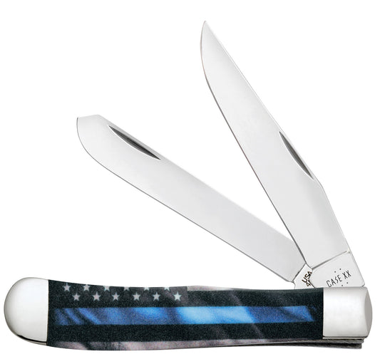 Case Knives Stripes of Service® Blue Line Color Infusion Trapper