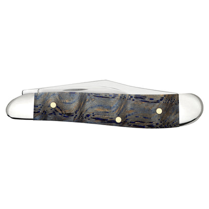 Case Knives Smooth Blue Curly Oak Peanut