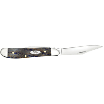 Case Knives Smooth Blue Curly Oak Peanut