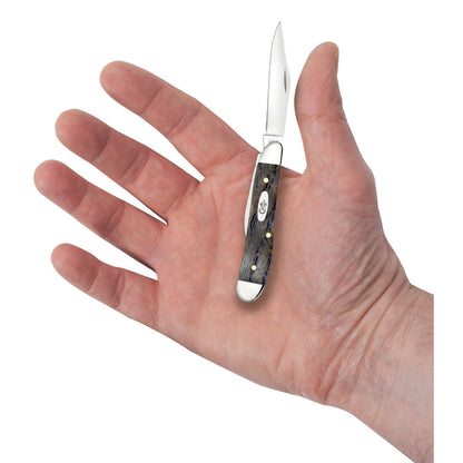 Case Knives Smooth Blue Curly Oak Peanut
