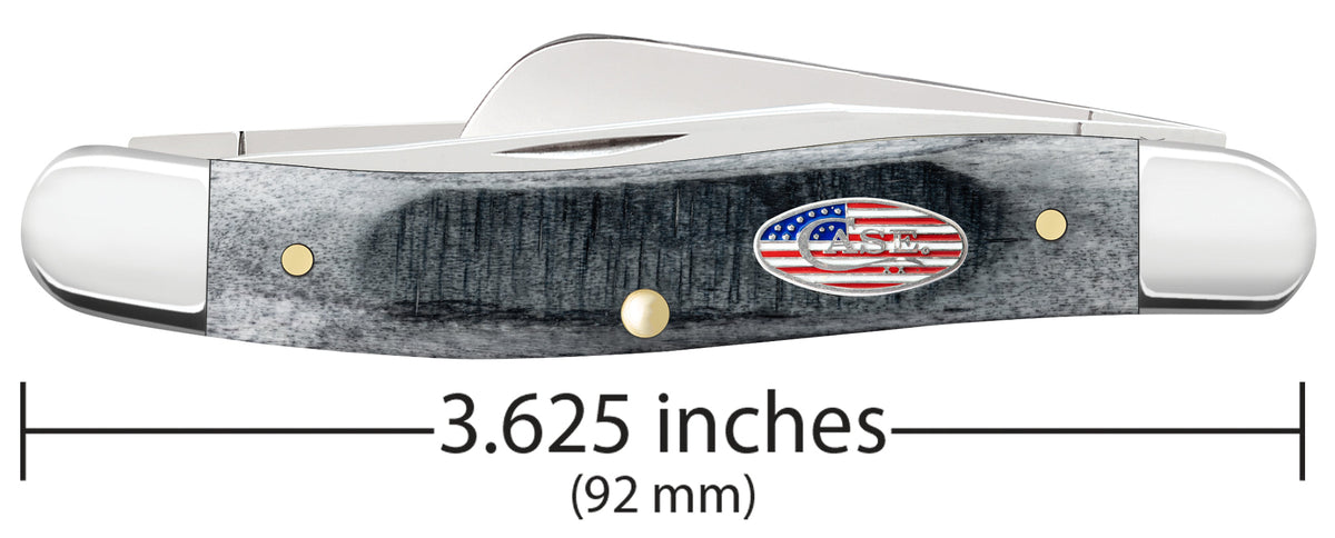 Case Knives Sawcut Jig Gray Bone Medium Stockman