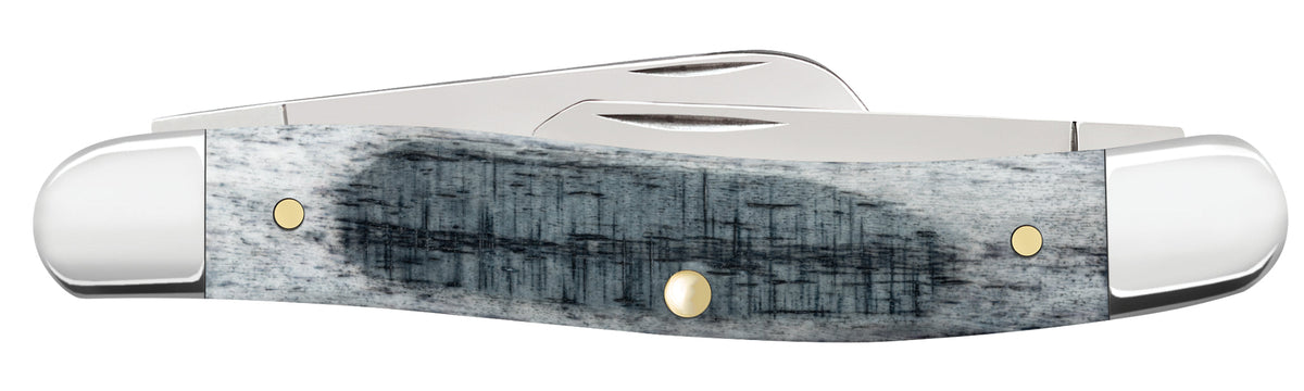 Case Knives Sawcut Jig Gray Bone Medium Stockman