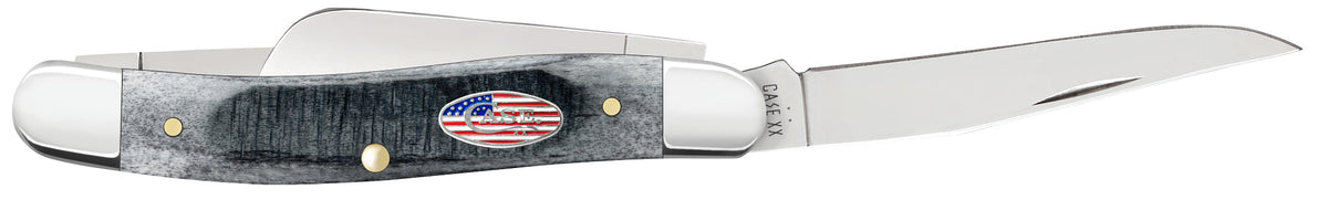 Case Knives Sawcut Jig Gray Bone Medium Stockman