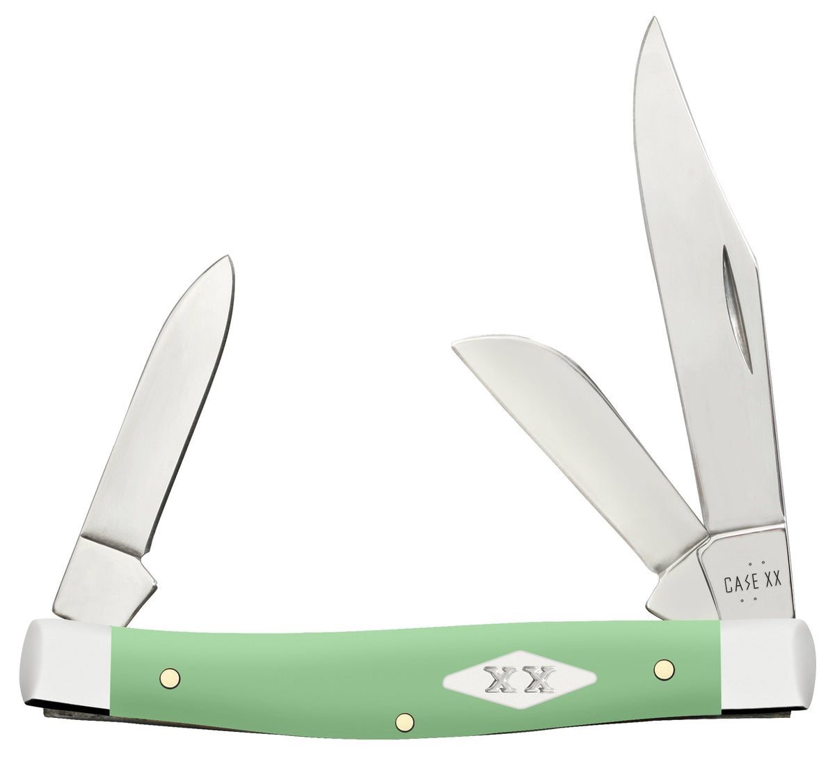 Case Knives Smooth Mint Green Synthetic Medium Stockman