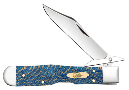 Case Knives Smooth Blue Sycamore Wood Cheetah® Cub